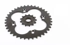 F-400467 Race-driven 2004 - 2014 Honda Trx450r 13 Tooth Front And 38 Rear Black Sprocket