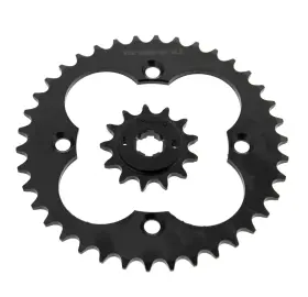 F-400613 Race-driven 1986-1989 Honda Fourtrax Trx 250r 13 Tooth Front And 38 Rear Black Sprocket