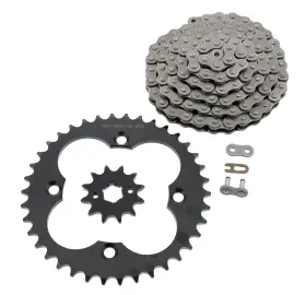 F-401417 Race-driven 2005 - 2008 Honda Trx300ex Trx 300ex Chain And Black Sprocket 12/38 86l