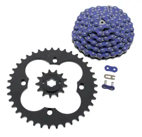 F-402391 Race-driven 1986 1987 Honda Trx250r Trx 250r Blue Chain And Black Sprocket 96l