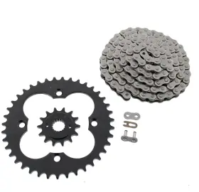 F-403032 Race-driven 1999 - 2004 Honda 400ex Trx400ex Non O-ring Chain And Black Sprocket 14/39 96l