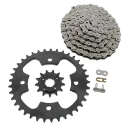 F-403157 Race-driven Chain And Black Sprocket Fits Polaris Predator 500 2003 - 2007 13/37 94l