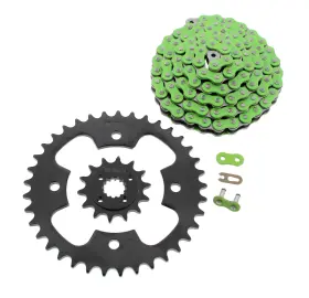 F-403189 Race-driven 2003 - 2007 Polaris Predator 500 Green Chain And Black Sprocket 14/37 94l