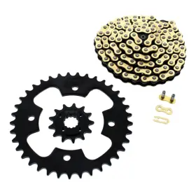 F-403209 Race-driven 2005 - 2007 Polaris Predator 500 Cz Gold Mx Chain And Black Sprocket 13/37 94l