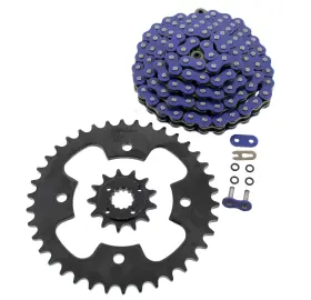 F-403219 Race-driven 2005 2006 2007 Polaris Predator 500 Blue O-ring Chain And Black Sprocket 13/38 94l