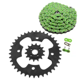 F-403281 Race-driven 2003 - 2007 Polaris Predator 500 Green Chain And Black Sprocket 14/38 94l