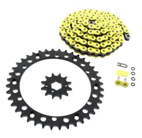 F-404352 Race-driven 1995-1997 Yamaha Yfm 350 Warrior Yellow O-ring Chain And Black Sprocket 12/40 98l