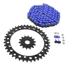 F-404928 Race-driven 2001-2005 Yamaha Yfm660 660 Raptor Blue O-ring Chain And Black Sprockets 14/40 94l
