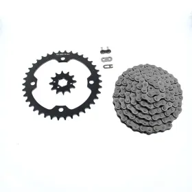 F-46870 Race-driven 2004 - 2009 Yamaha Yfm350 350 Raptor Chain And Black Sprocket 12/38