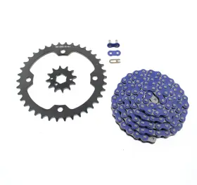 F-46887 Race-driven 1987 1988 Yamaha Yfm350 350 Warrior Blue Chain And Black Sprocket 12/38 100l