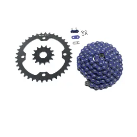F-47389 Race-driven Chain And Sprockets For Yamaha Raptor 700 Yfm700 2006-2009 Blue O-ring 14/38 98l