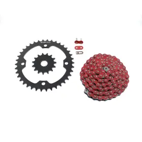 F-47715 Race-driven Chain And Sprockets For Yamaha Yfz450 Yfz 450 2004 - 2008 Red 15/38 100l