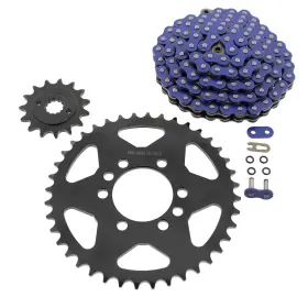 F-48189 Race-driven 03-05 Fits Suzuki Ltz400 Z400 Quadsport Blue O-ring Chain And Black Sprocket 15/40