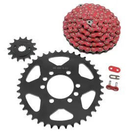 F-48212 Race-driven 2004 2005 2006 Kawasaki Kfx400 Red Chain And Black Sprocket 14/40 96l