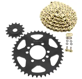 F-48604 Race-driven 03-05 Fits Suzuki Ltz400 Z400 Quadsport Gold O-ring Chain And Black Sprocket 15/40