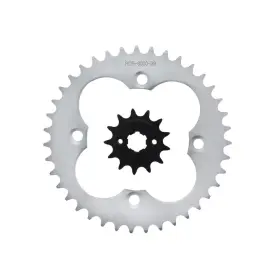 F-48925 Race-driven 1993 - 1996 Honda 300ex Trx300ex 12 Tooth Front And 36 Rear Silver Sprocket