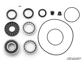 Diff-p-001-bsk Superatv Polaris Ace Front Differential Bearing And Seal Kit With Hub