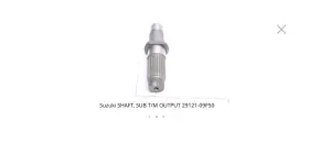 09f50 Suzuki 29121 Shaft Output
