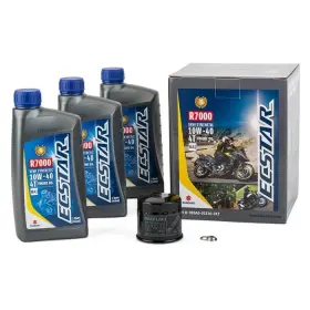 990a0-01e30-3kt Suzuki 50 New Oem Sukuki Ecstar R7000 Semi-synthetic 10w-40 4t Oil Change Kit 3 Quart