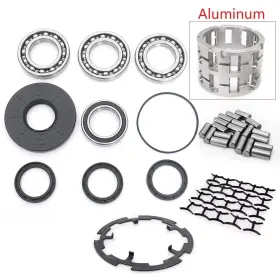Atv-pol-fdks-012-sil-mt-0202 Tarazon Complete Front Diff Rebuild Kit For Polaris Ranger Rzr S 800 4 09 10 Atv