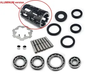 Atvcfdrk-001-bla-gsp Tarazon For Polaris Ranger Sportsman 500 700 Atv Front Differential Sprague Rebuild Kit