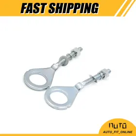 X Autohaux 786527439171 Two 18mm Dia Hole Silver Tone Metal Chain Axle Adjuster Tensioners For Motorbike