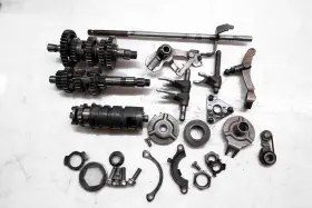21v-17401-00-00 Yamaha 89 Moto-4 200 2x4 Transmission Shift Forks And Drum Yfm200