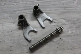29f-18512-00-00 Yamaha 1997 Badger 80 Yfm80 Engine Motor Transmission Gear Shift Forks