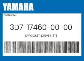 3d7-17460-00-00 Yamaha Genuine Sprocket Drive 13t -