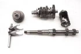 4wv-17681-00-00 Yamaha 98 Grizzly 600 4x4 Transmission Shift Forks And Drum Yfm600f