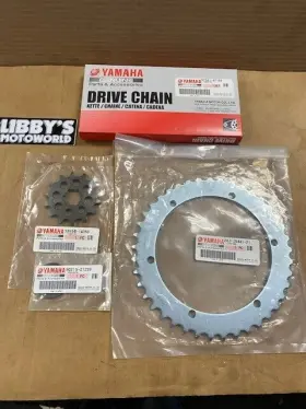 93834-14050-00 Yamaha Oem Banshee Chain And Sprocket Kit - Yfz350 1989-2006 With Lock Washer