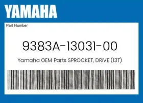 9383a-13031-00 Yamaha Genuine Sprocket Drive 13t -