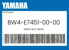 Bw4-e7451-00-00 Yamaha Genuine Sprocket Drive -