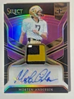 2018 Select Football Sp Purple Auto #/49 Morten Andersen Hof Player Warn Jersey Ungraded. Price: $199.95.