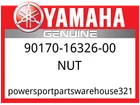 Yamaha Oem Part 90170-16326-00 Nut New. Price: $21.74.