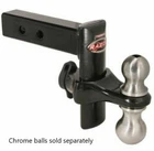 Trimax TRZ6PB Rv 6" Black Powder Coat Drop Hitch W/locking Ball Mount New. Price: $176.30.