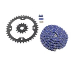 Chain & Black Sprockets For Yamaha YFM350 Raptor 2004 - 2008 Blue 98L 14/38 New. Price: $63.75.