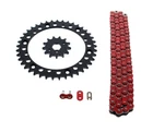 Chain And Black Sprocket For Yamaha Warrior YFM350 2004 Red 13/40 98L New. Price: $63.75.
