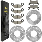 Front Rear Brake Disc Rotor W/ Pads For Polaris Sportsman 500 450 2004 2005 2006 New. Price: $78.00.