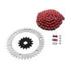 Red O-ring Chain & Silver Sprocket 15/41 102L Fits 2001-2004 Yamaha 350 Warrior New. Price: $76.88.
