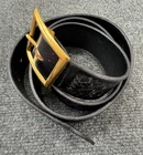 Hunter 33-76 Leather Garrison Belt, Holster Duty Sz M, 34"-39", Nos New. Price: $37.99.