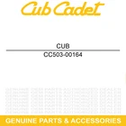 Cub Cadet 503-00164 Joint CX750 Crew 4X4 New. Price: $112.39.