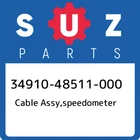 34910-48511-000 Suzuki Cable Assy,speedometer 3491048511000, New Genuine Oem Par. Price: $77.18.