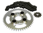 Honda ATC125M, 1986-1987, Chain And Sprocket Set New. Price: $71.99.