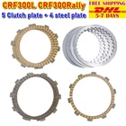 C19 Clutch Plates Friction Kit Set For Honda CRF300L CRF300RALLY Pressure Steel New. Price: $162.96.