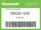 Kawasaki Genuine Guard,diff 55020-0141 New. Price: $37.76.