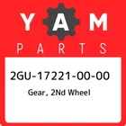 2GU-17221-00-00 Yamaha Gear, 2ND Wheel 2GU172210000, New Genuine Oem Part. Price: $80.21.