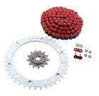 Red O-ring Chain & Silver Sprockets 13/40 92L 1988-2006 Yamaha Yfs Blaster New. Price: $75.87.