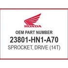 Honda Sprocket (14T) 23801-HN1-A70 Oem New. Price: $54.55.