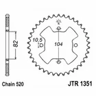 Sprockets Tooth Steel Transmission Crown JTR1351.40 Nuovo. Price: $44.69.